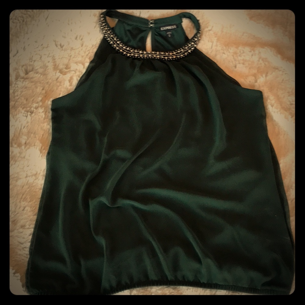 Express beaded halter top